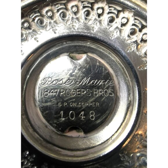 1847 Rogers Bros Wine Decanter  Goblet Set of  7 pieces on Silver Plated Tray - Picture 16 of 16